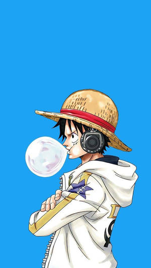 One Piece Telefon Luffy Sakız Şişiriyor