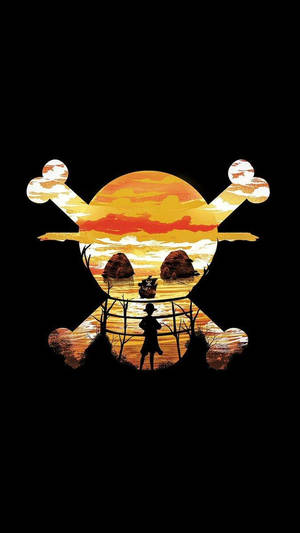One Piece Telefon Jolly Roger Perspektif Sanatı