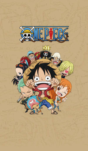 One Piece Telefon Chibi Hasır Şapka Korsanları