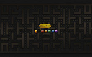 Pacman Cadılar Bayramı Dizüstü Bilgisayar Tanıtımı — Cadılar Bayramı Duvar Kağıdı