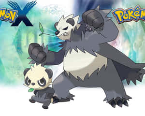 Pancham ve Pangoro ile Yoğun Savaş Zamanı, Pokemon X ve Y — Anime laptop Duvar Kağıdı