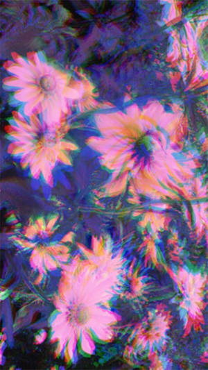 Papatyalar Trippy Estetik — Trippy Estetik Duvar Kağıdı