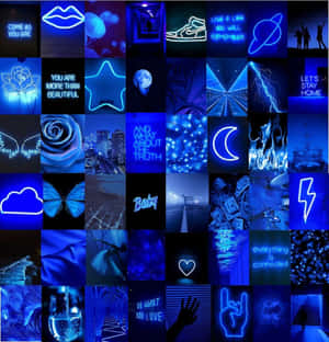 Neon Mavi Estetik resimleri — Neon mavisi estetiği Duvar Kağıdı