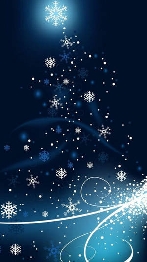 Parlayan kar taneleri Noel iPhone duvar kağıdı