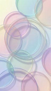 Minimalist pastel geometrik daire deseni, iPhone 12 Pro Max için temiz ve modern duvar kağıdı