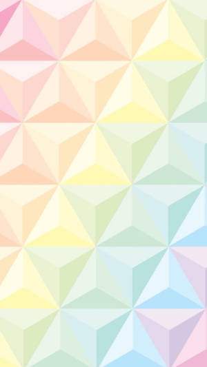 Pastel Gökkuşağı Renklerinde Geometrik Üçgen Vektör Sanatı duvar kağıdı — Pastel gökkuşağı Duvar Kağıdı
