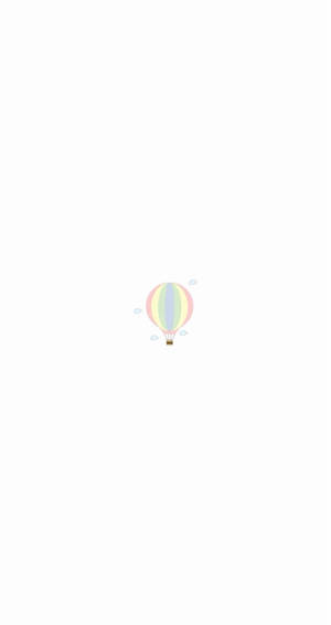 Pastel iPhone Sıcak Hava Balonu Sanatı — Pastel iPhone Duvar Kağıdı