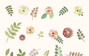 Pastel Tonlarında Minimalist Çiçek Tasarımı
