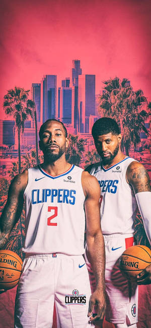 Paul George ve Kawhi Leonard telefon duvar kağıdı — iPhone 12 Duvar Kağıdı