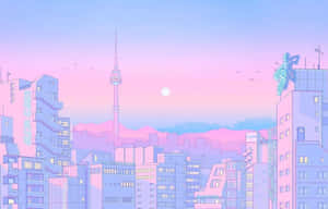 Pembe Anime Estetiği Görselleri — Estetik pembe Duvar Kağıdı