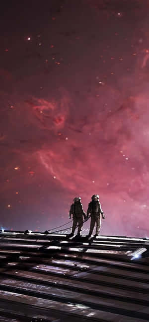 Astronot Iphone — Pixel 8a Duvar Kağıdı