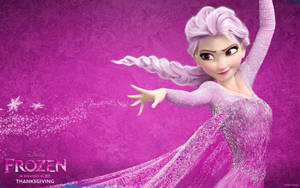 Pembe Elsa Frozen Bırak Gitsin — Pembe estetik GIF Duvar Kağıdı
