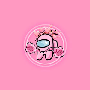 Pembe estetik Among Us karakteri duvar kağıdı — Pembe estetik GIF Duvar Kağıdı
