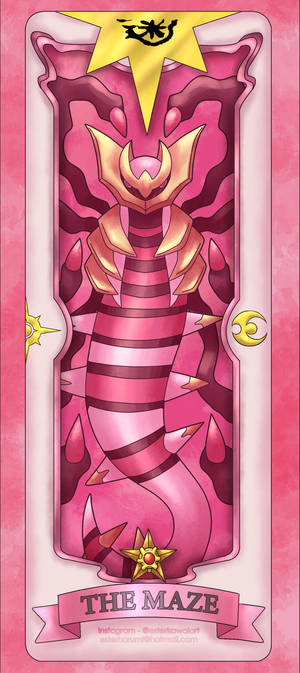 Pembe Giratina Oyun Kartları Duvar Kağıdı — Pixel 9 Duvar Kağıdı
