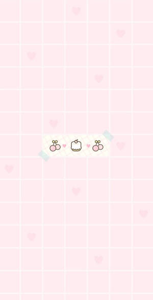 Pembe Kawaii Kirazlar