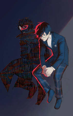 Persona 5 Royal karanlıkta Joker duvar kağıdı — Moto Pad 70 Groove Duvar Kağıdı