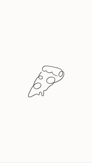 Pizza Dilimi Estetik Çizimler — Havalı çizim Duvar Kağıdı