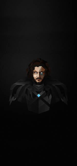 Poligon sanatı Jon Snow duvar kağıdı — iPhone 17e Duvar Kağıdı