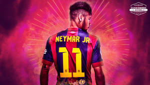 Pop Sanatsal Neymar JR Çalışması duvar kağıdı.