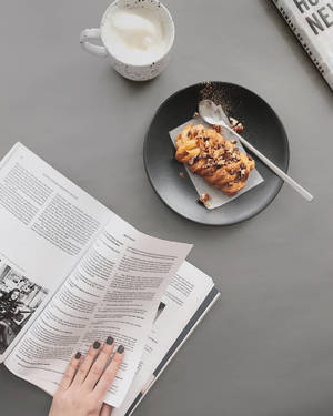 Prep Estetiği Kitap Hamur İşi Duvar Kağıdı — Preppy estetiği Duvar Kağıdı