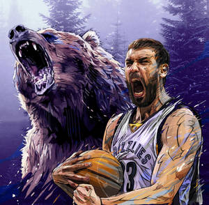 Marc Gasol ve Grizz duvar kağıdı — Tecno Phantom Duvar Kağıdı