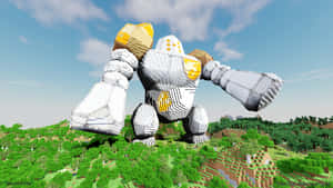 Regirock Minecraft'ta Yapıldı — Minecraft Duvar Kağıdı