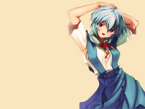Rei Ayanami anime dansı duvar kağıdı