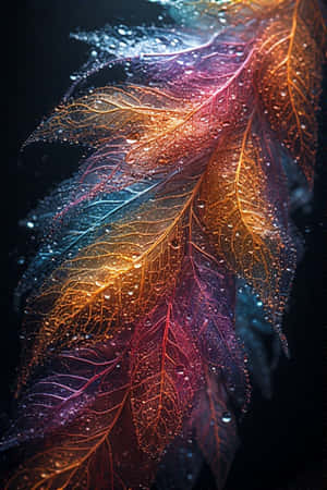 renkli doğa teması, psychedelic tüyler, renkli tüy duvar kağıdı, soyut tüy sanatı, canlı duvar kağıdı, dijital sanat duvar kağıdı, 4k — 4K Duvar Kağıdı