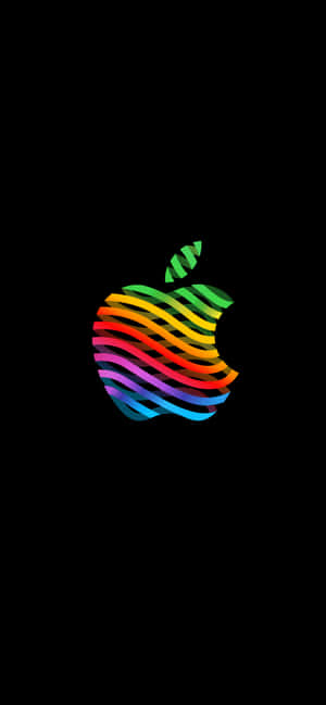 Retro Apple Logosu — iPhone X Duvar Kağıdı