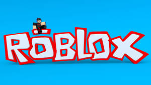 Mavi arka planda Roblox oyun kapağının serin 3D duvar kağıdı