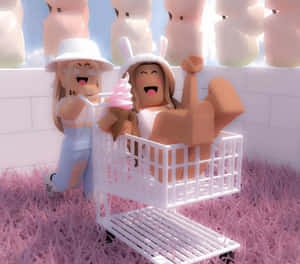 Roblox ile estetik bir dünyaya adım atın — Estetik Roblox Duvar Kağıdı