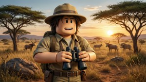 Bir Roblox avatarıyla savanada safari macerasına çıkın.