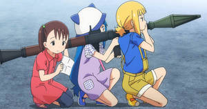 Roketatarlı anime çocukları duvar kağıdı