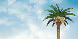 Rüya Gibi Bir Gökyüzü Altında Exeggutor — Anime masaüstü Duvar Kağıdı