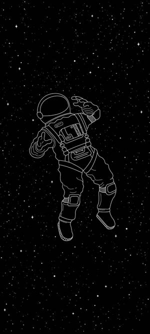 S10+ Siyah Beyaz Astronot duvar kağıdı. — Pixel 10 Duvar Kağıdı
