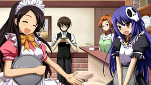 The World God Only Knows karakterleri kafe garsonu duvar kağıdı — Anime laptop Duvar Kağıdı