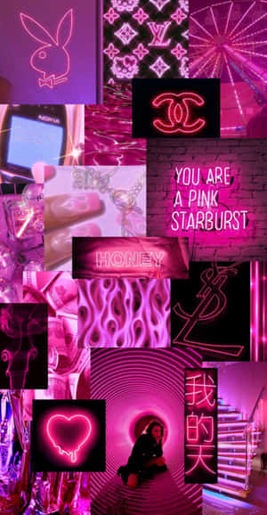 Neon Pembe Estetik resimler — Neon pembe estetik Duvar Kağıdı