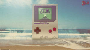 Sahilde dev Nintendo Game Boy duvar kağıdı