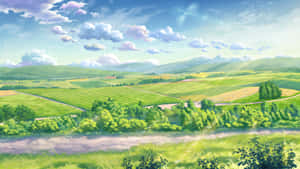 Anime Manzara arka planı — Animasyon manzara Duvar Kağıdı