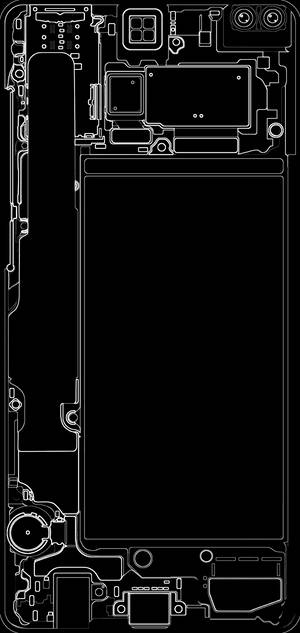 Galaxy S10 Plus siyah beyaz telefon duvar kağıdı — iPhone 13 Pro Duvar Kağıdı