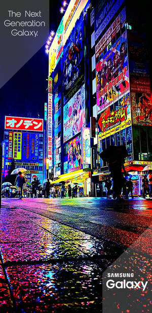Samsung Galaxy Tokyo Sokak Tabelaları — Samsung galaxy Duvar Kağıdı