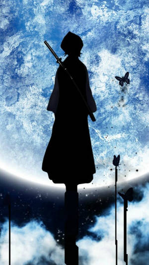 Siluet Anime Telefon — Anime telefon Duvar Kağıdı