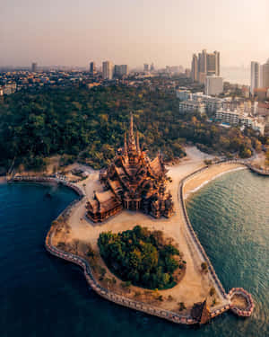 Sanctuary Of Truth Deniz Kenarında — Okyanus Duvar Kağıdı