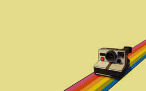 Polaroid Kamera Resimleri — Pastel gökkuşağı Duvar Kağıdı