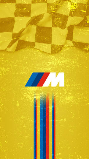Sarı Yarış Bayrağı BMW M Logosu — BMW Duvar Kağıdı