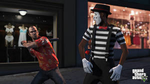 Şaşırmış GTA Pandomimcisi — Gta Duvar Kağıdı