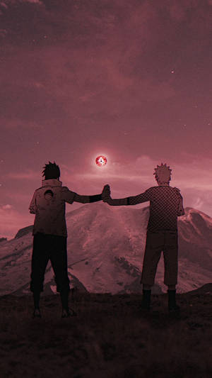 Sasuke Naruto iPhone Anime Sırt Görünümü — Naruto vs sasuke Duvar Kağıdı