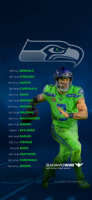 Seattle Seahawks Takvimi duvar kağıdı — iPhone 16 Pro Max Duvar Kağıdı