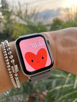 Sevimli Apple Watch Yüzü Kalp