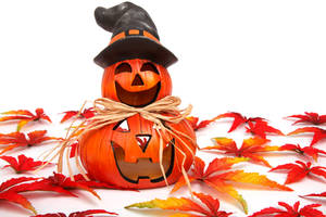 Sevimli Cadılar Bayramı sonbahar Jack o' lantern duvar kağıdı. — Sevimli estetik cadılar bayramı Duvar Kağıdı